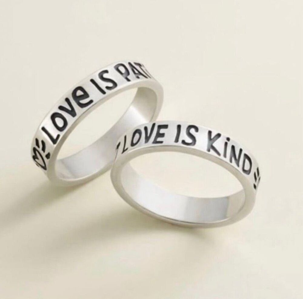 James Avery Retired “Love Is Patient, Love Is Kind” Ring